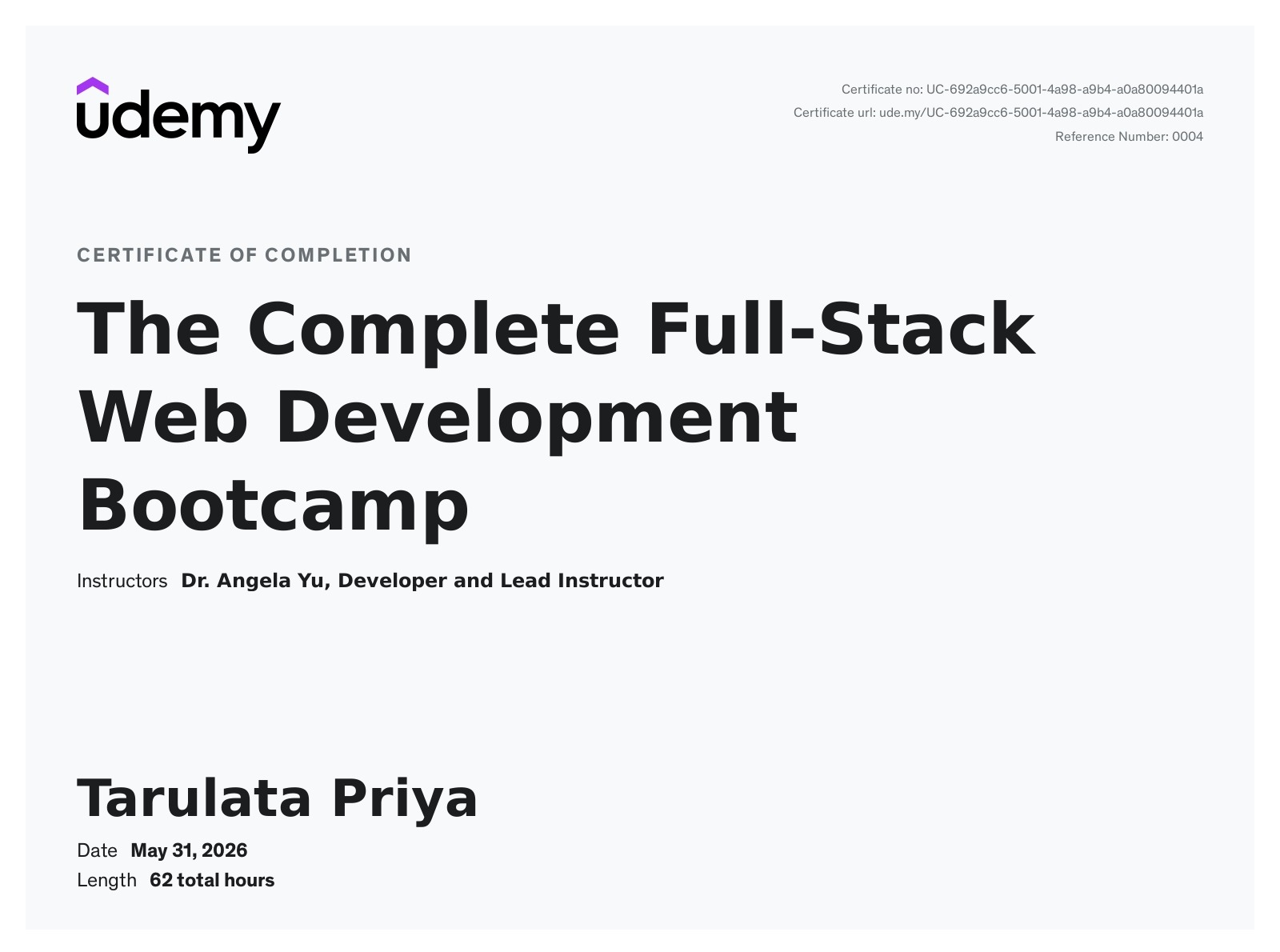 Full Stack Web Development